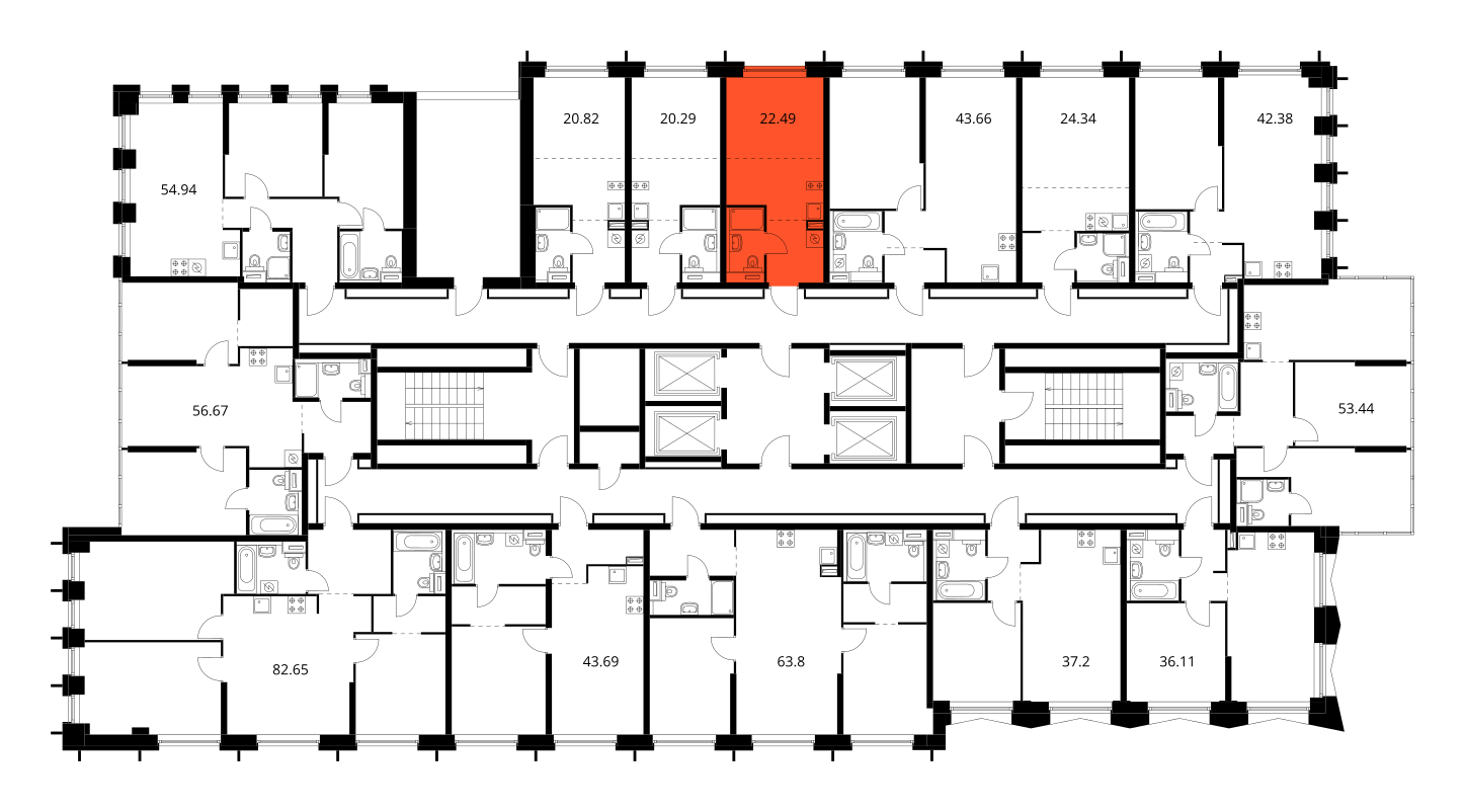 Планировка Студия 3