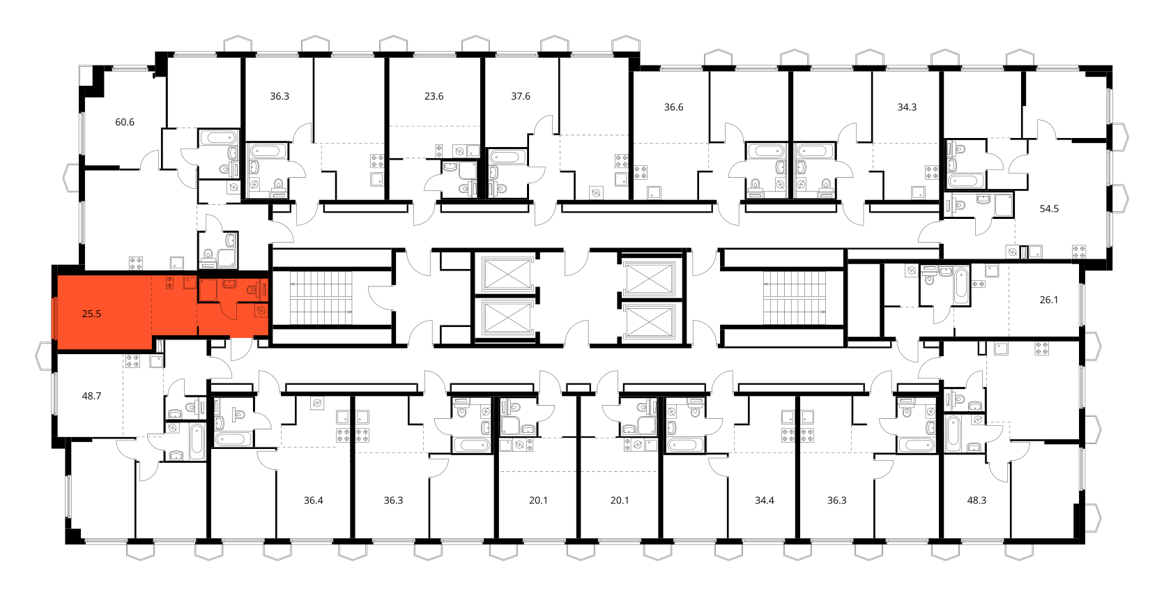 Планировка Студия 3