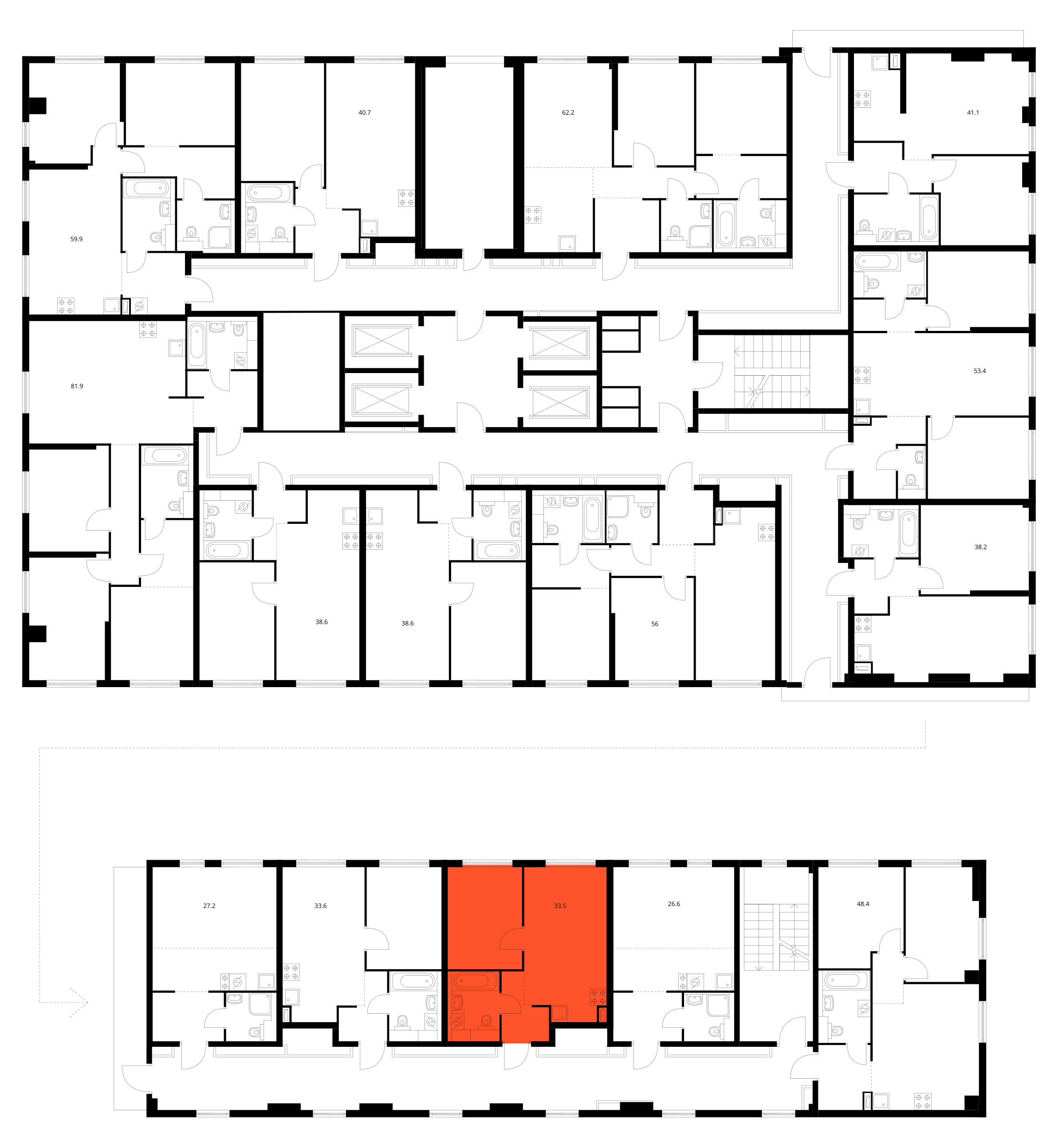 Планировка 1-комн. 3