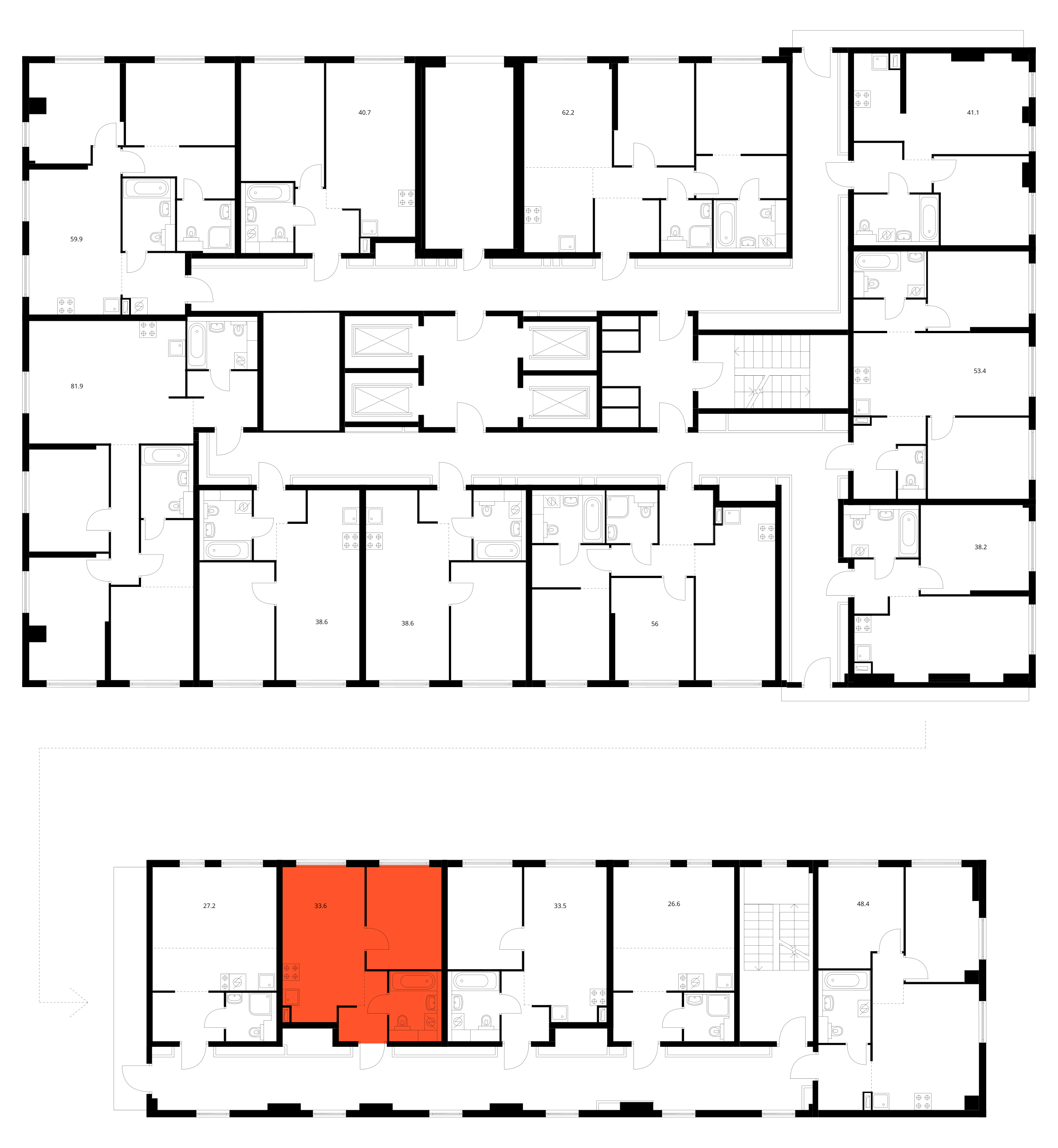 Планировка 1-комн. 3