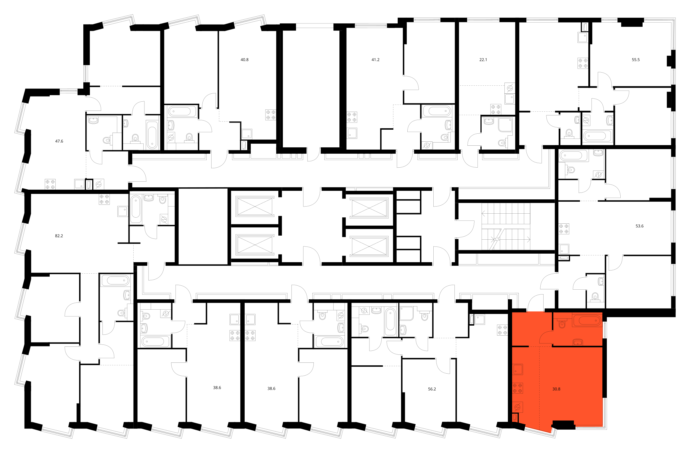 Планировка Студия 3