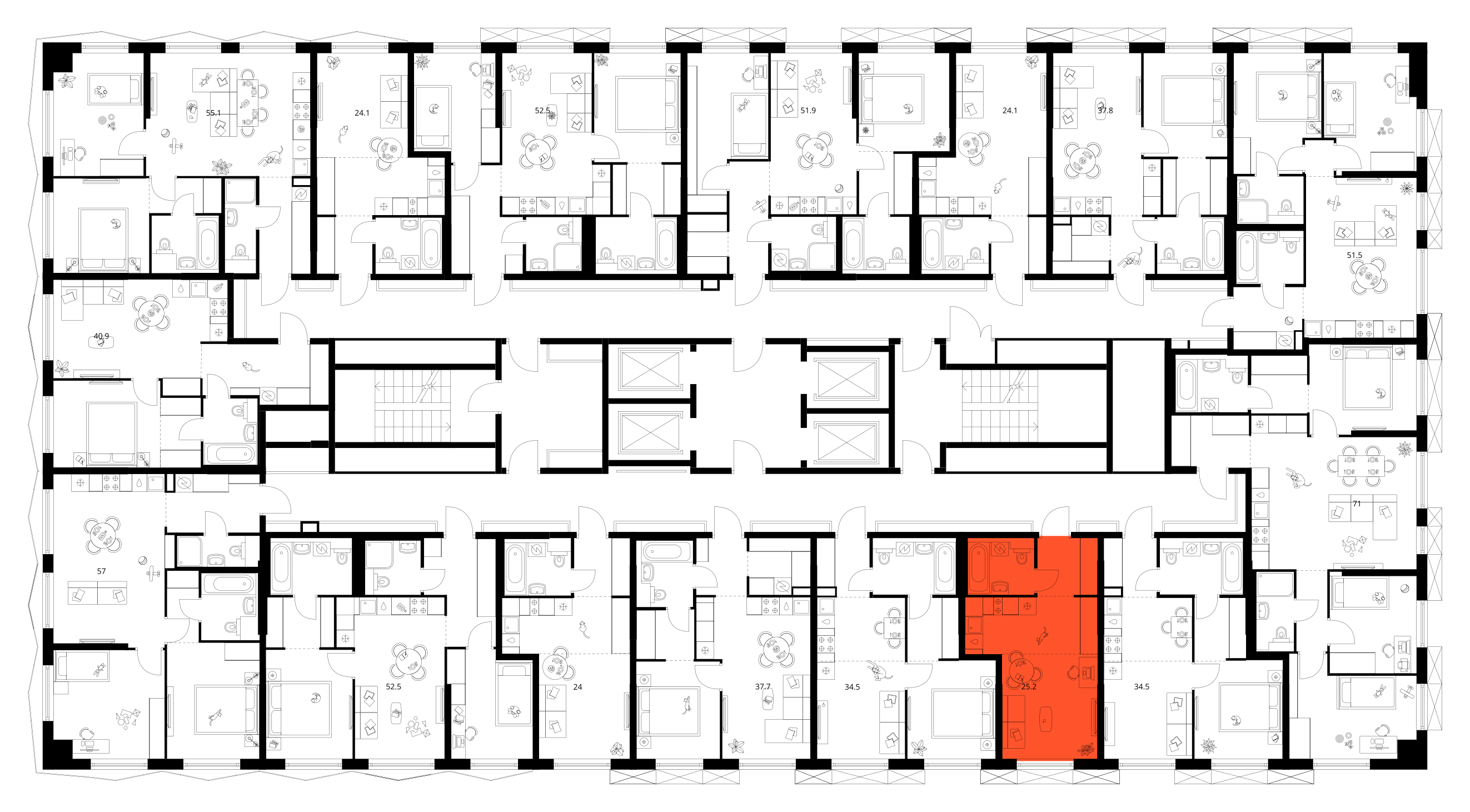 Планировка Студия 3