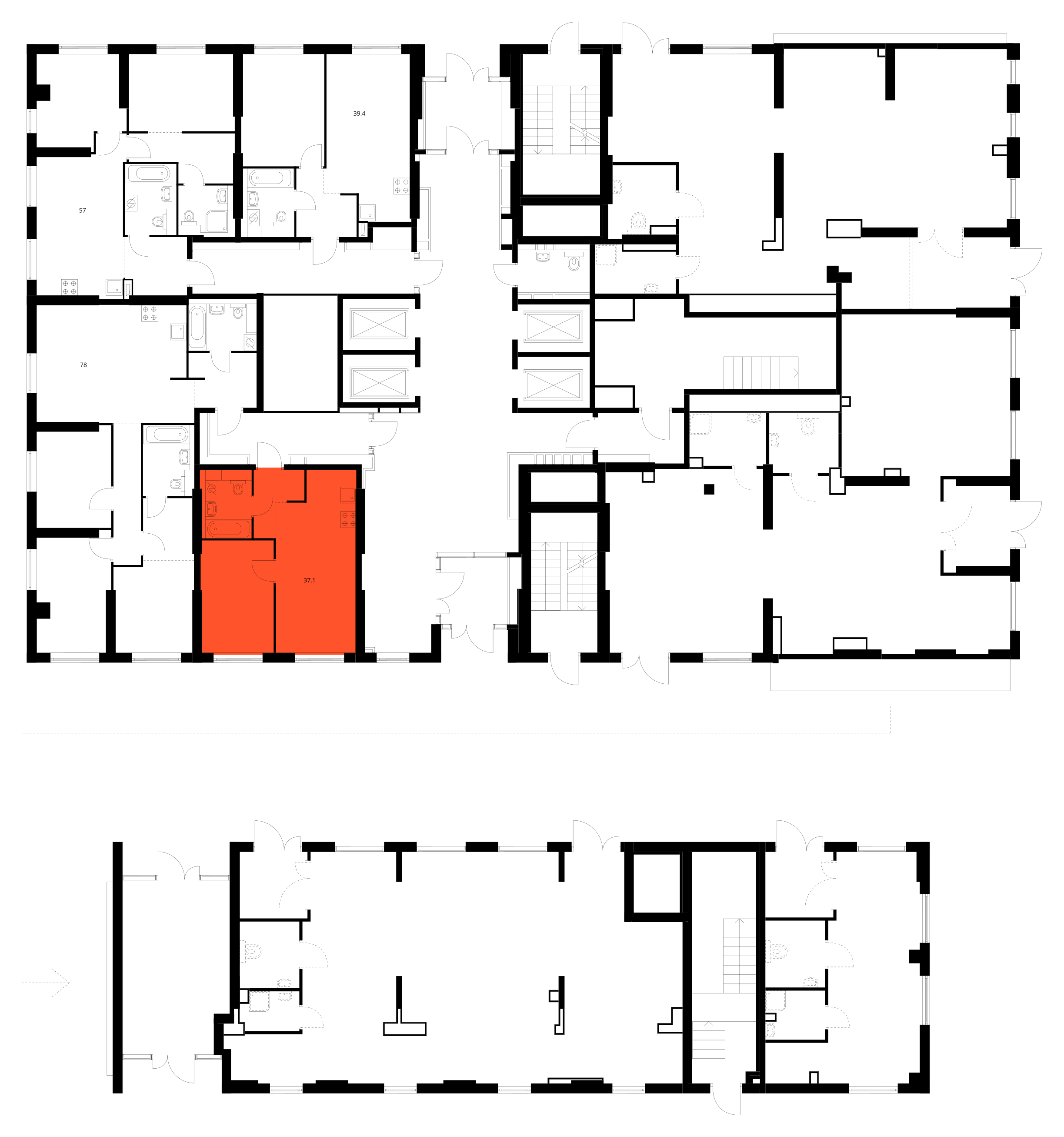 Планировка 1-комн. 3