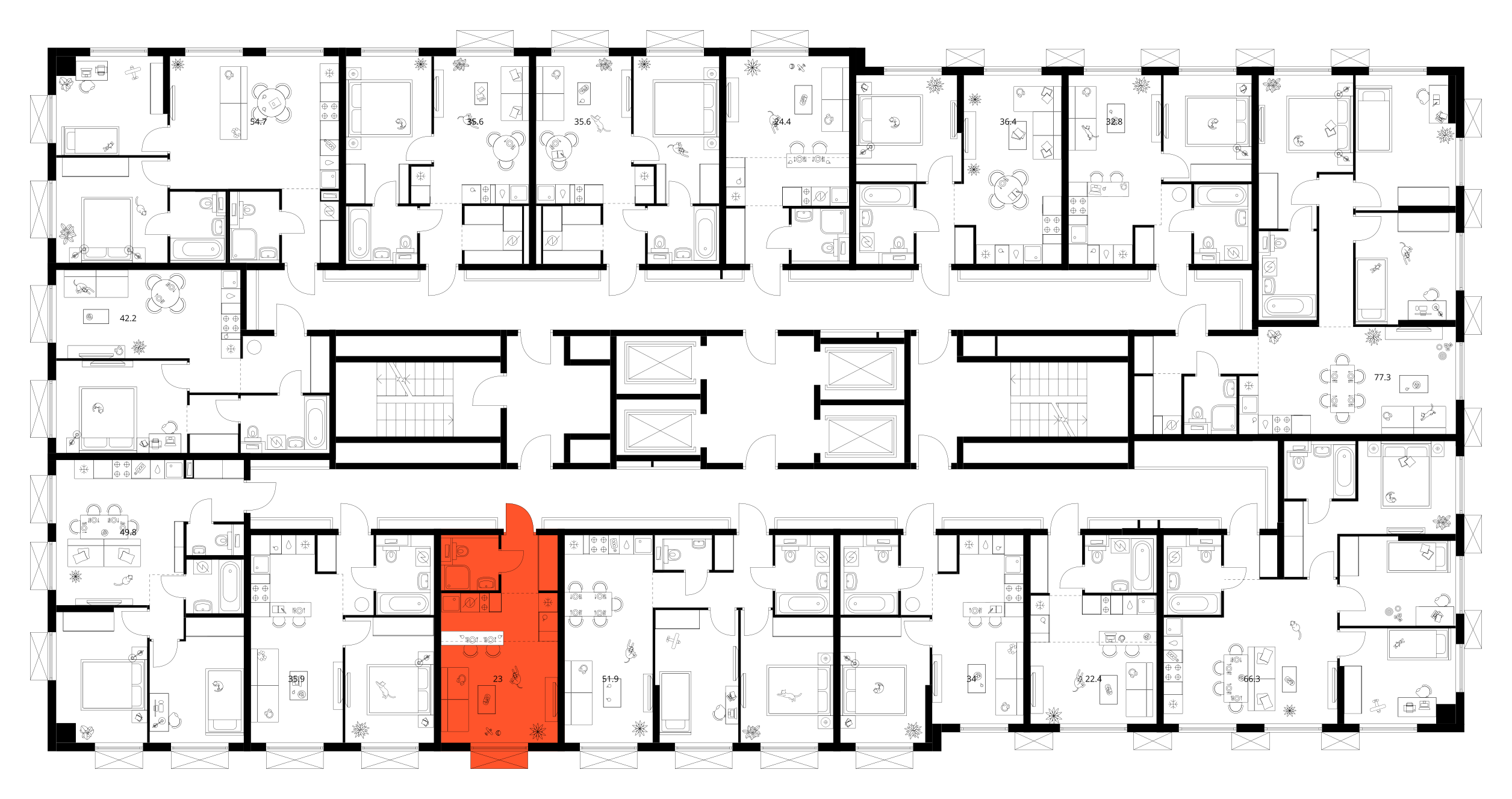 Планировка Студия 3