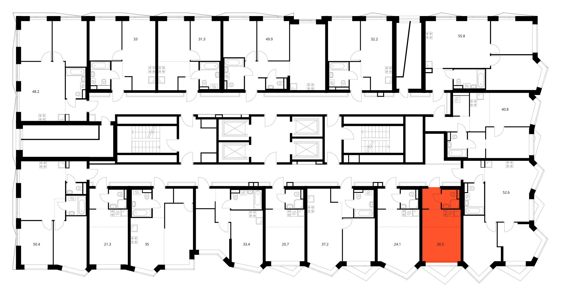 Планировка Студия 3