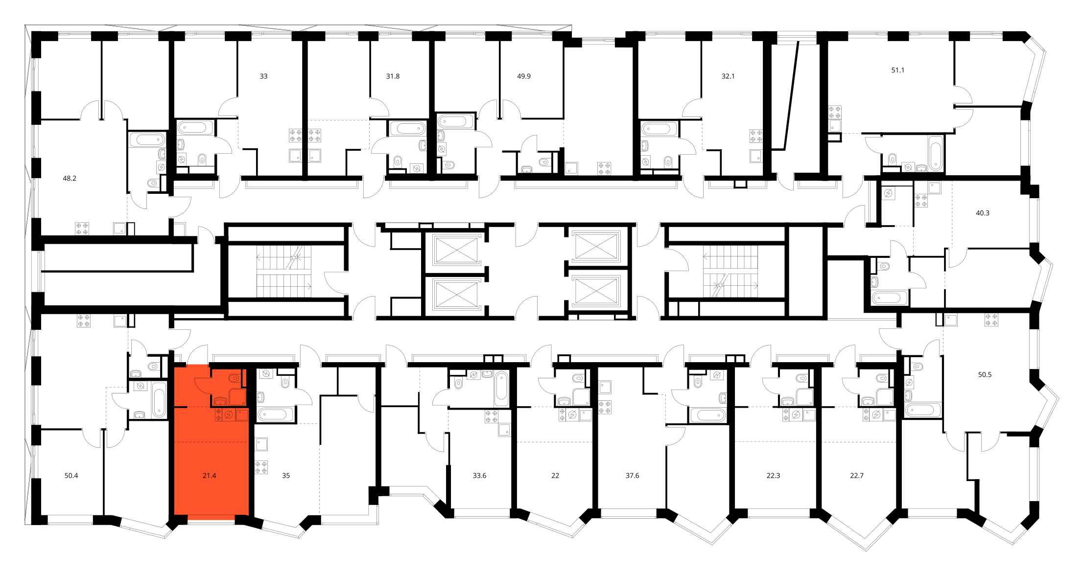 Планировка Студия 3