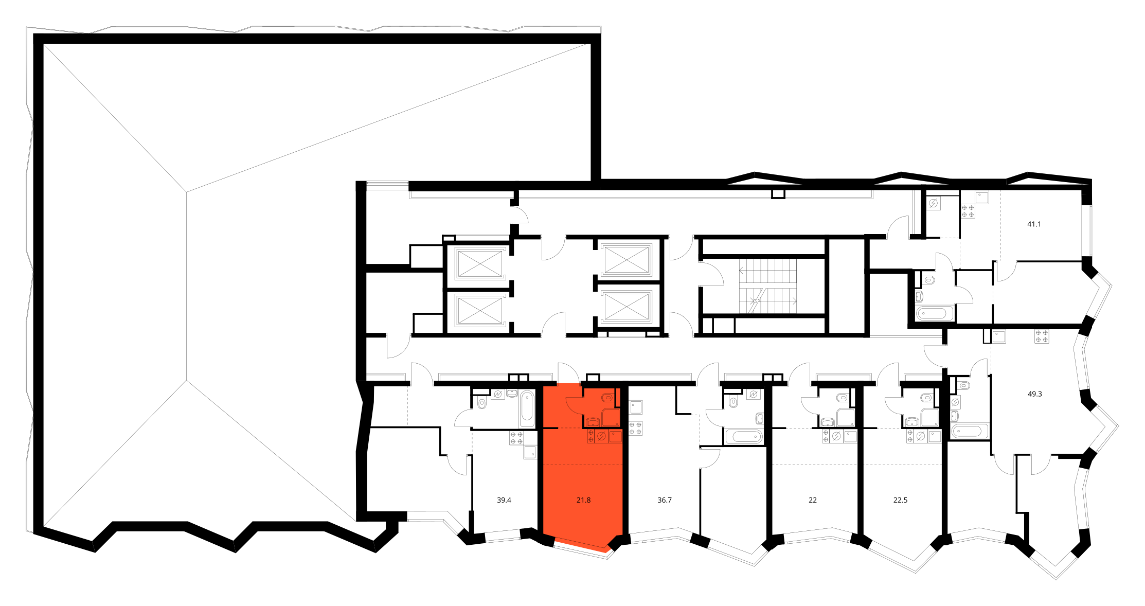 Планировка Студия 3