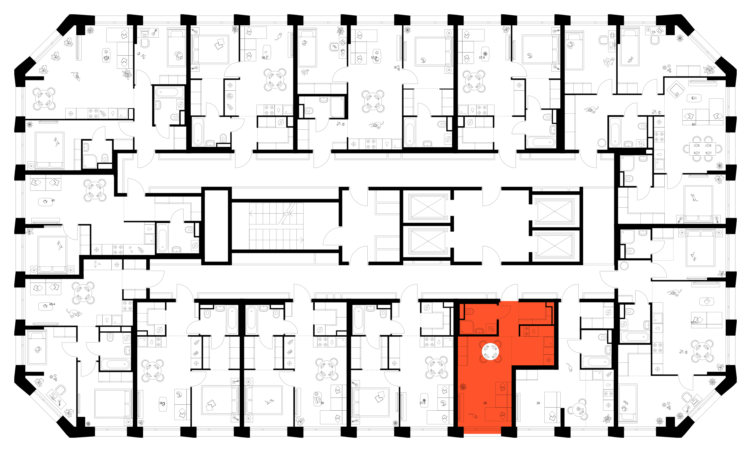 Планировка Студия 3
