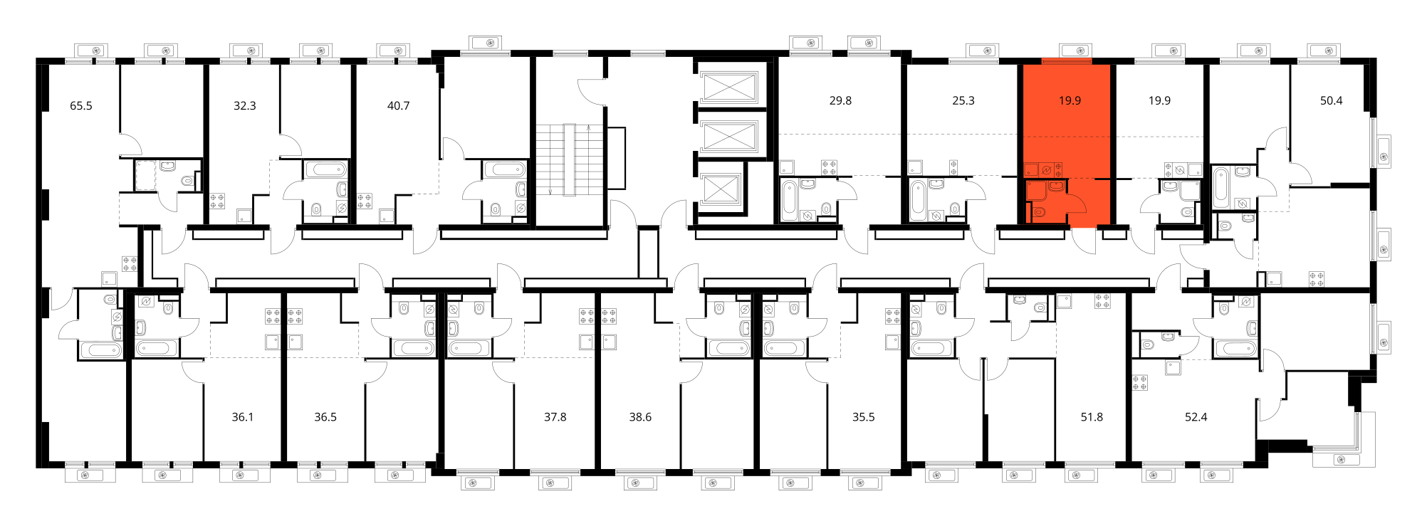Планировка Студия 3