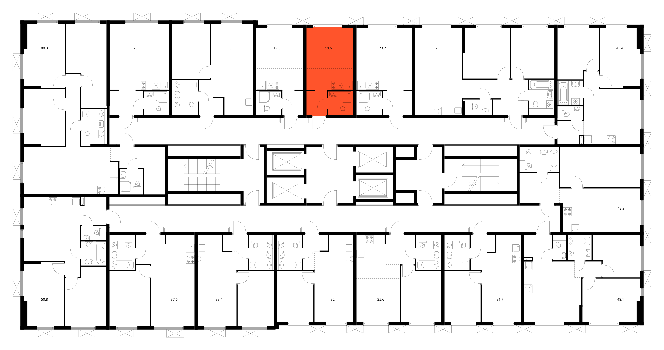 Планировка Студия 3