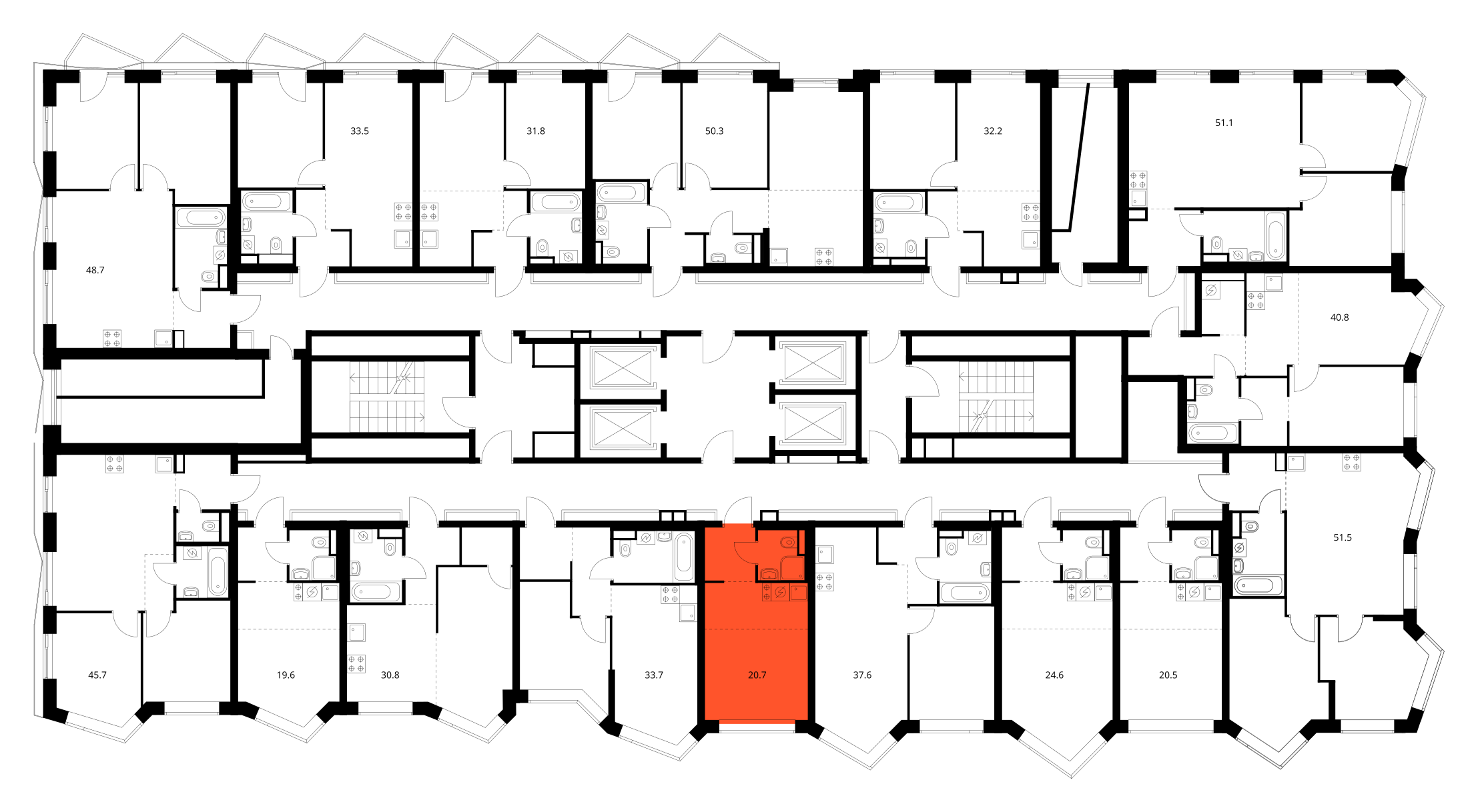 Планировка Студия 3