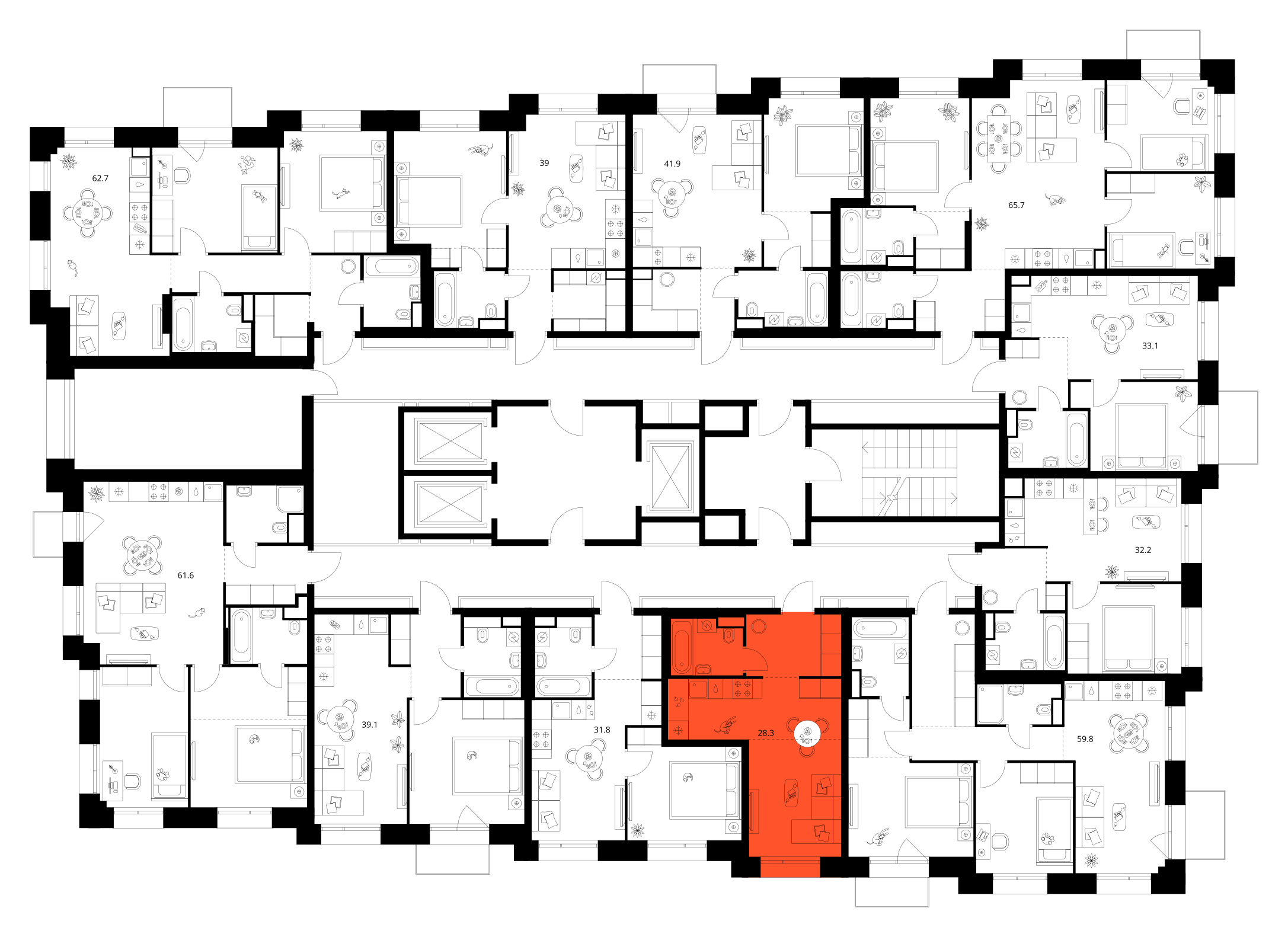 Планировка Студия 3