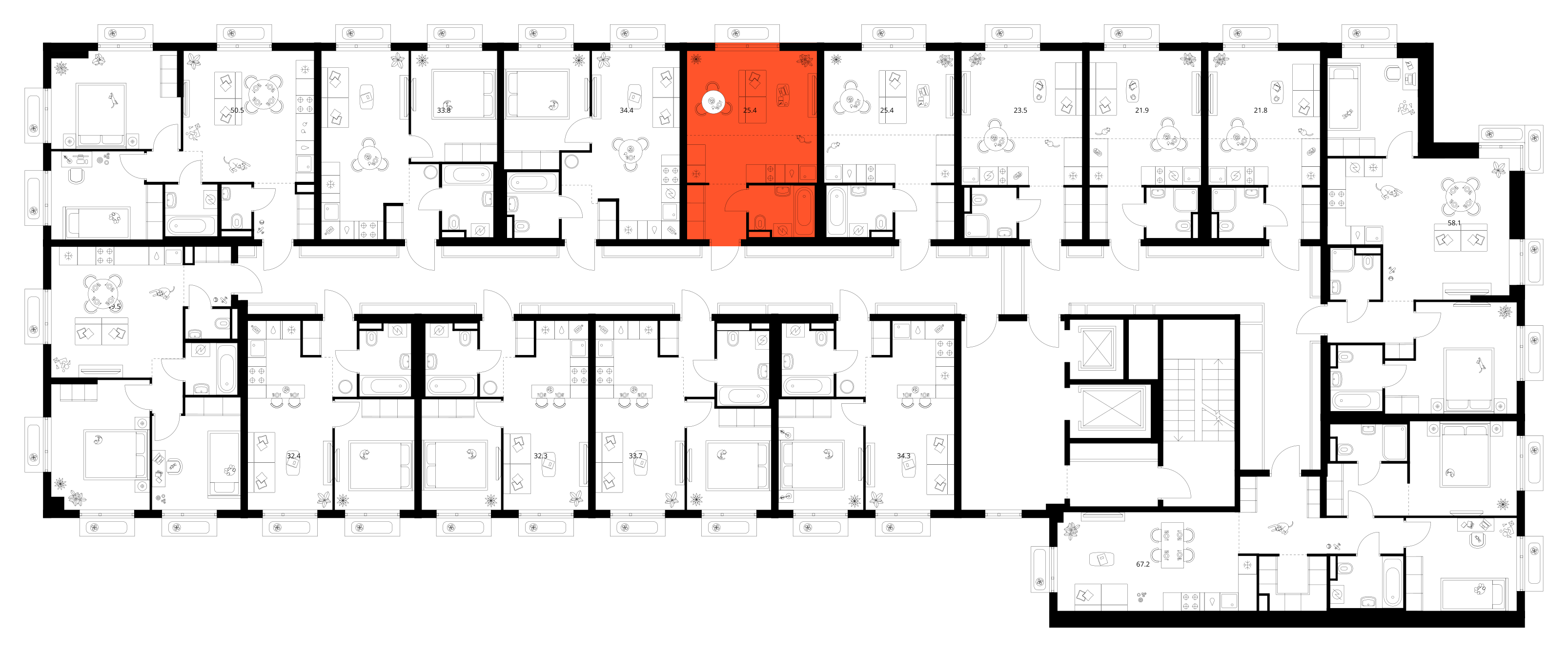 Планировка Студия 3