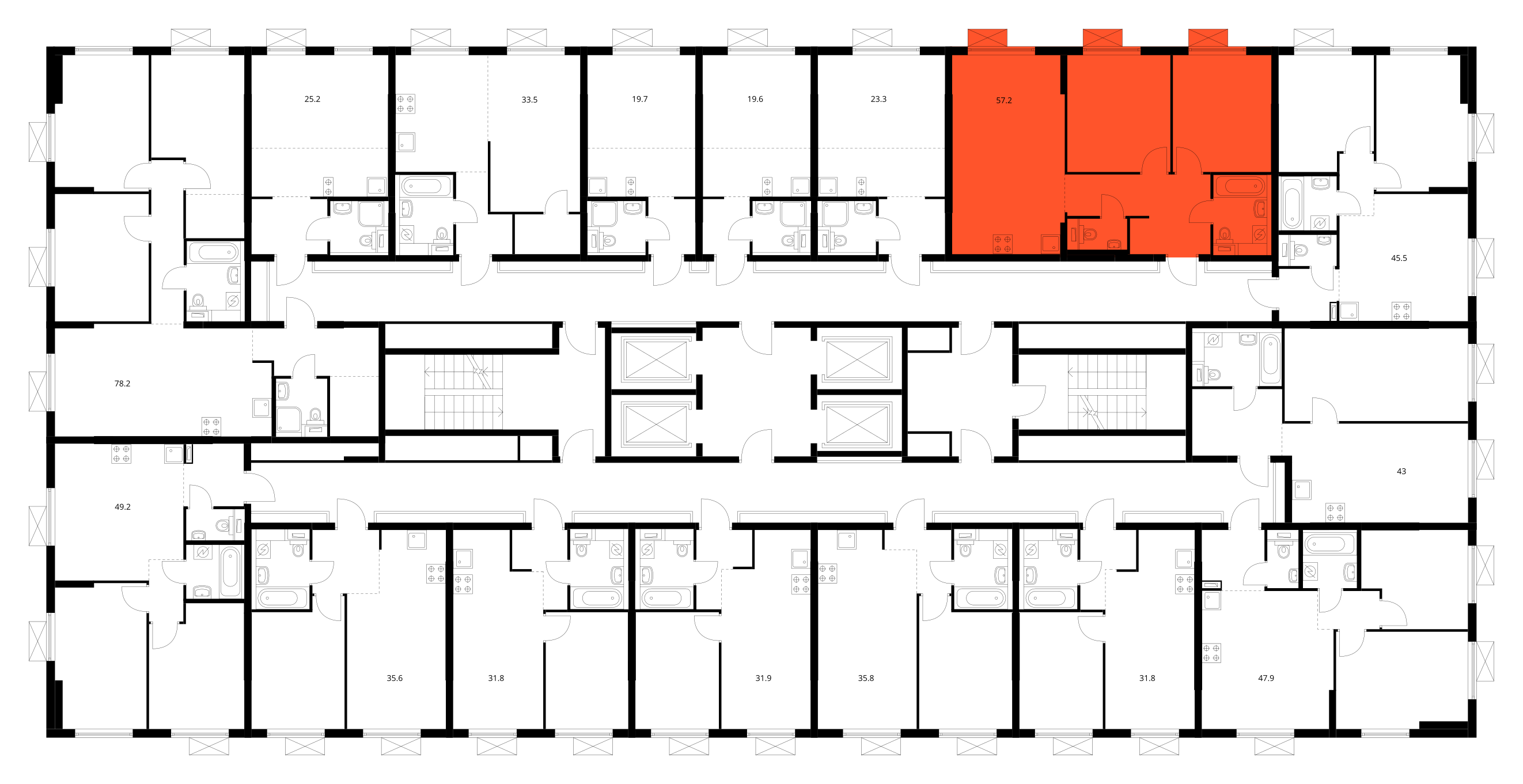 Планировка 2-комн. 3
