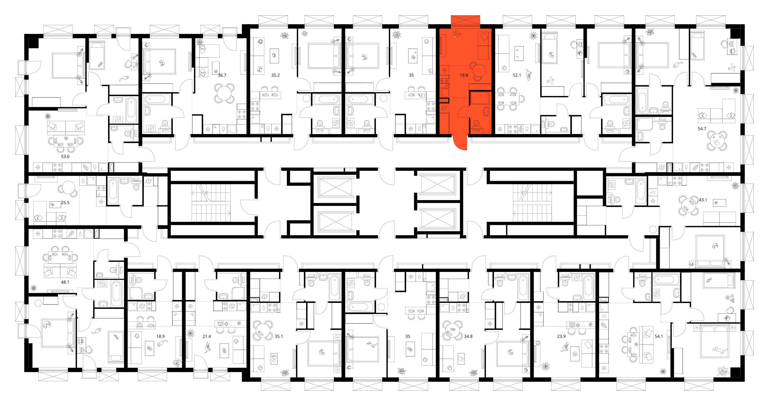 Планировка Студия 3
