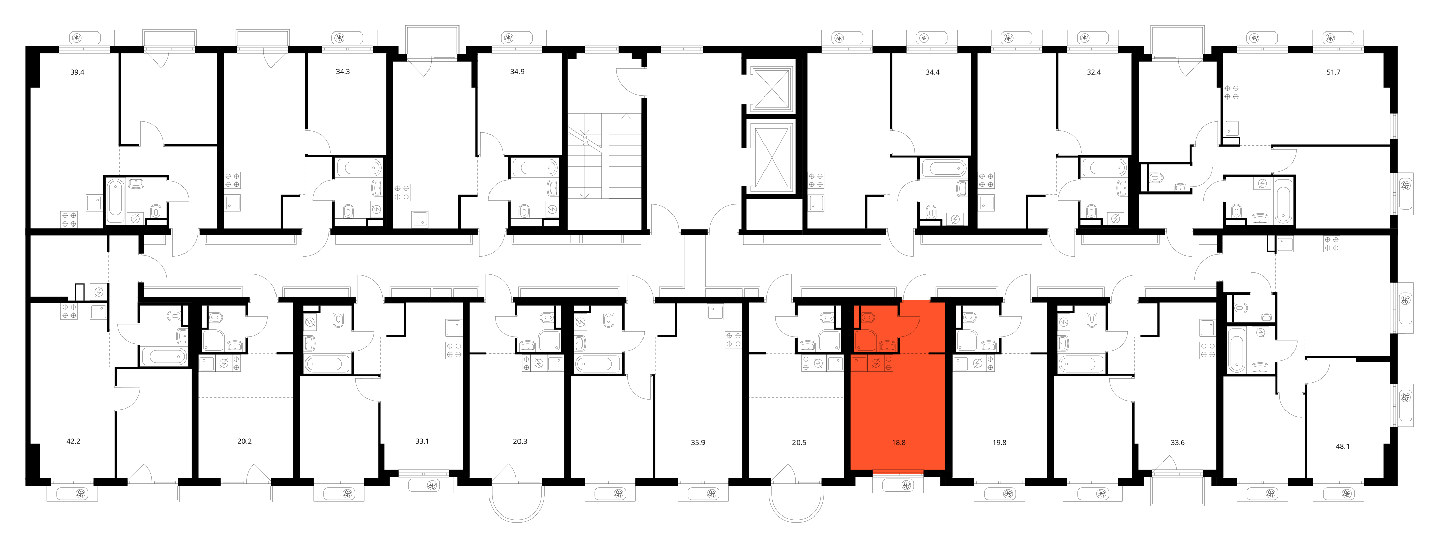 Планировка Студия 3