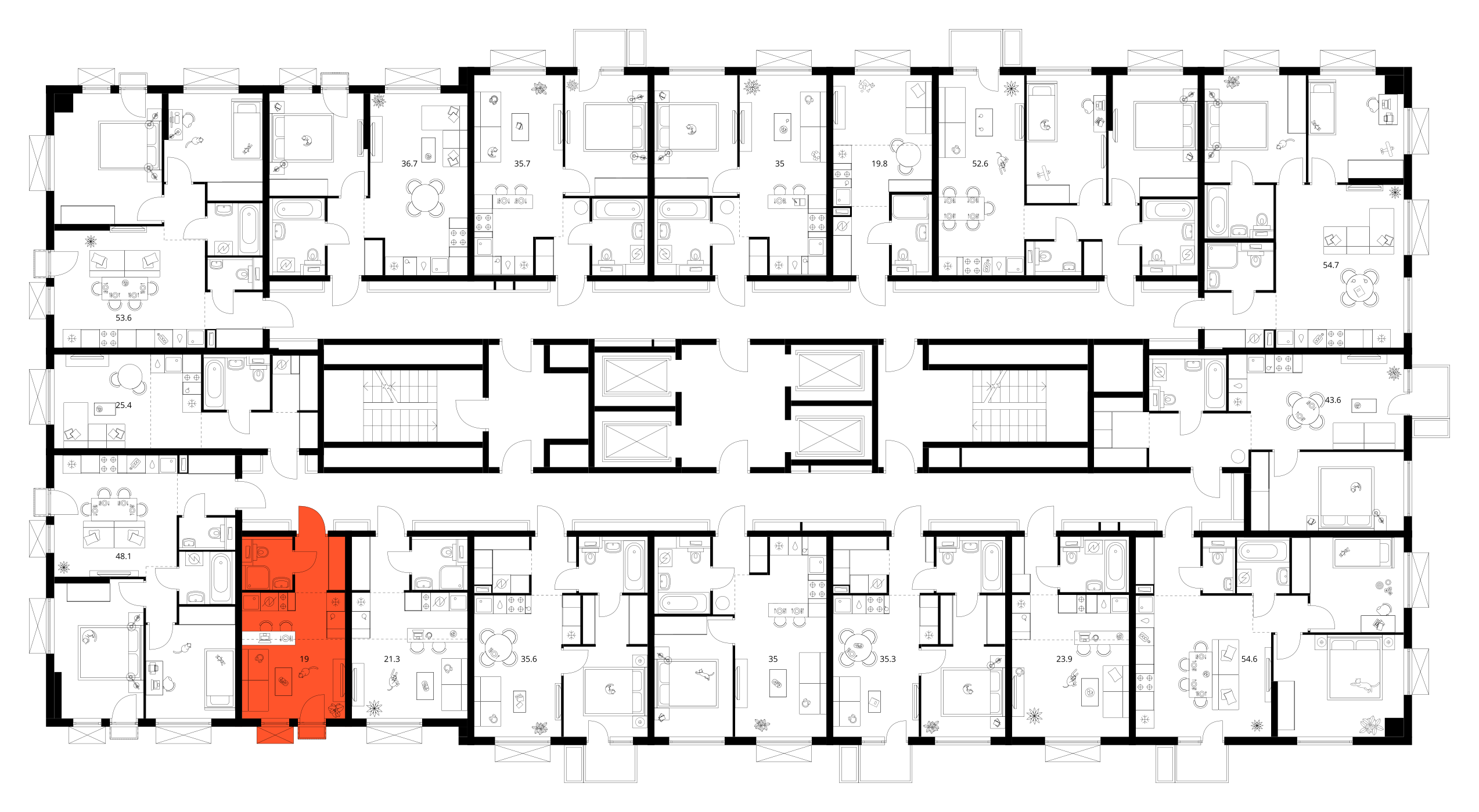 Планировка Студия 3