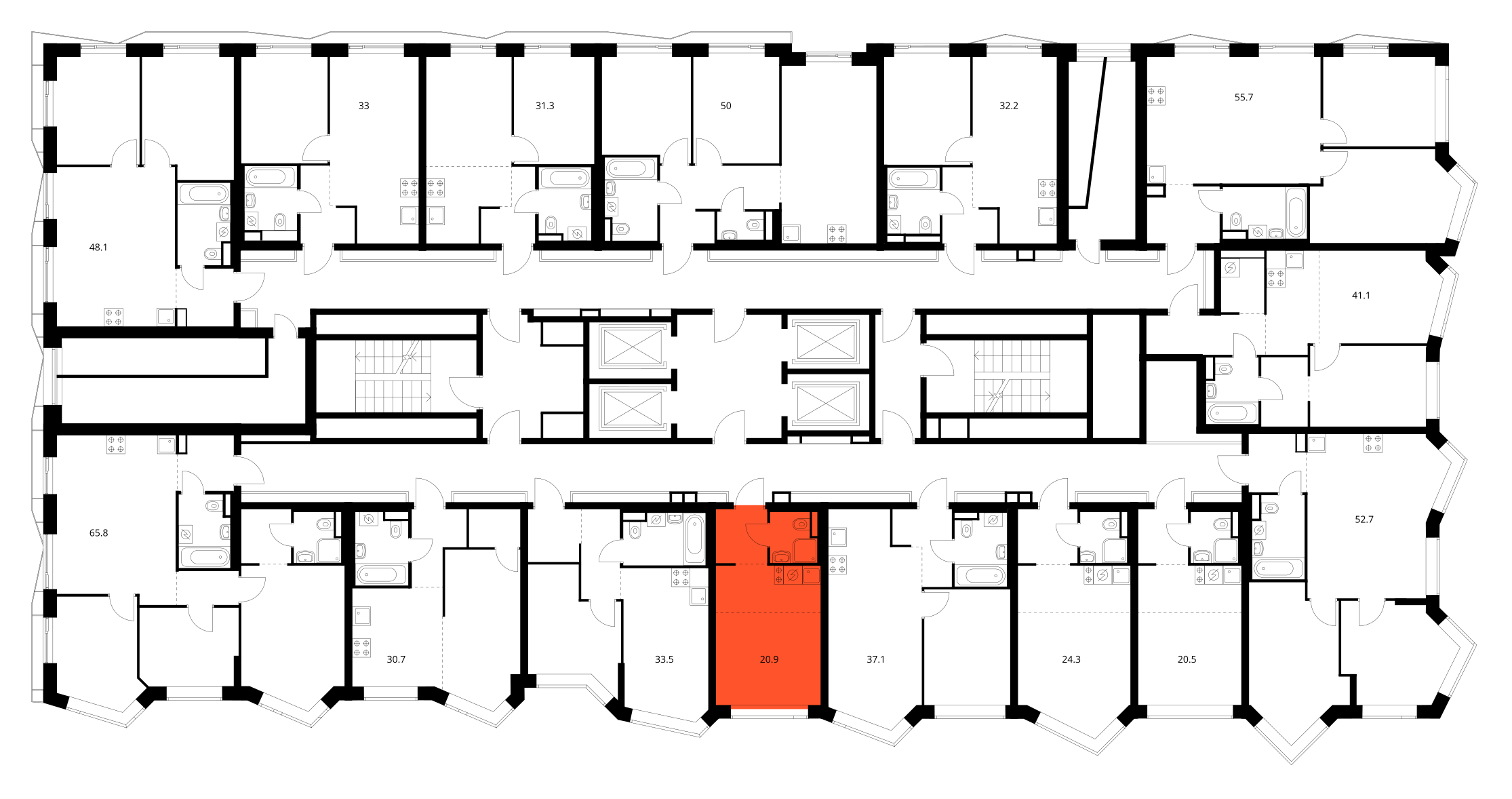 Планировка Студия 3