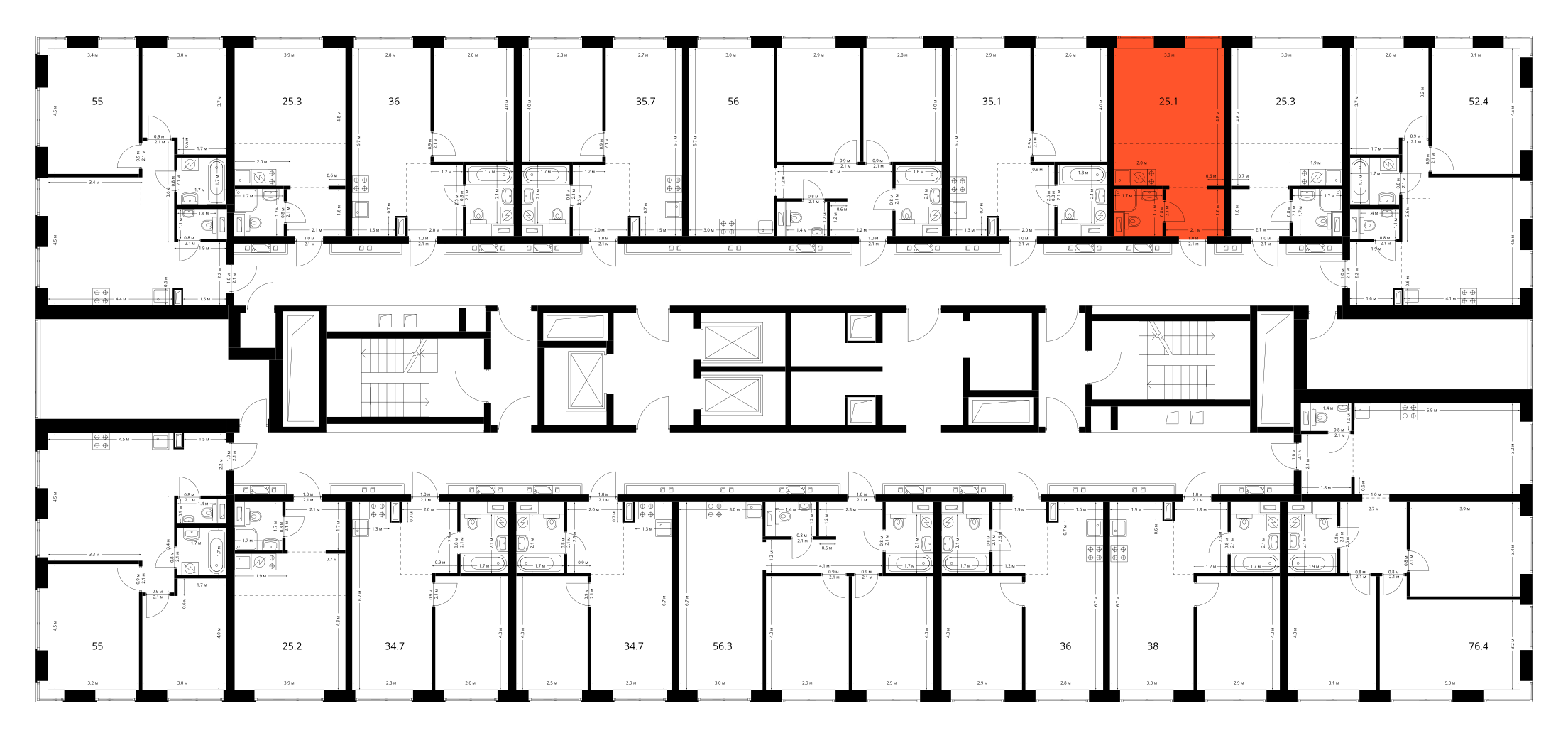 Планировка Студия 3