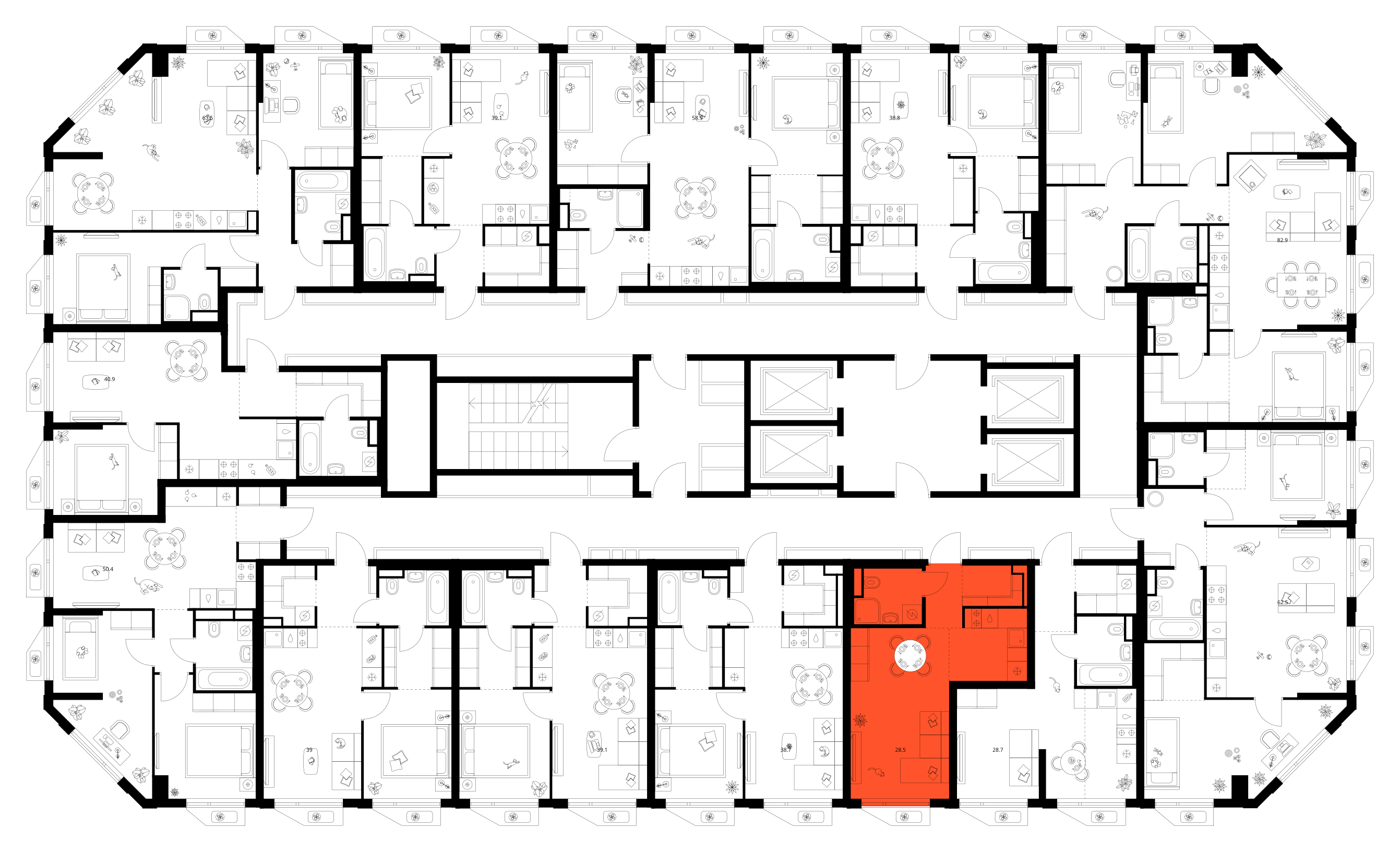 Планировка Студия 3