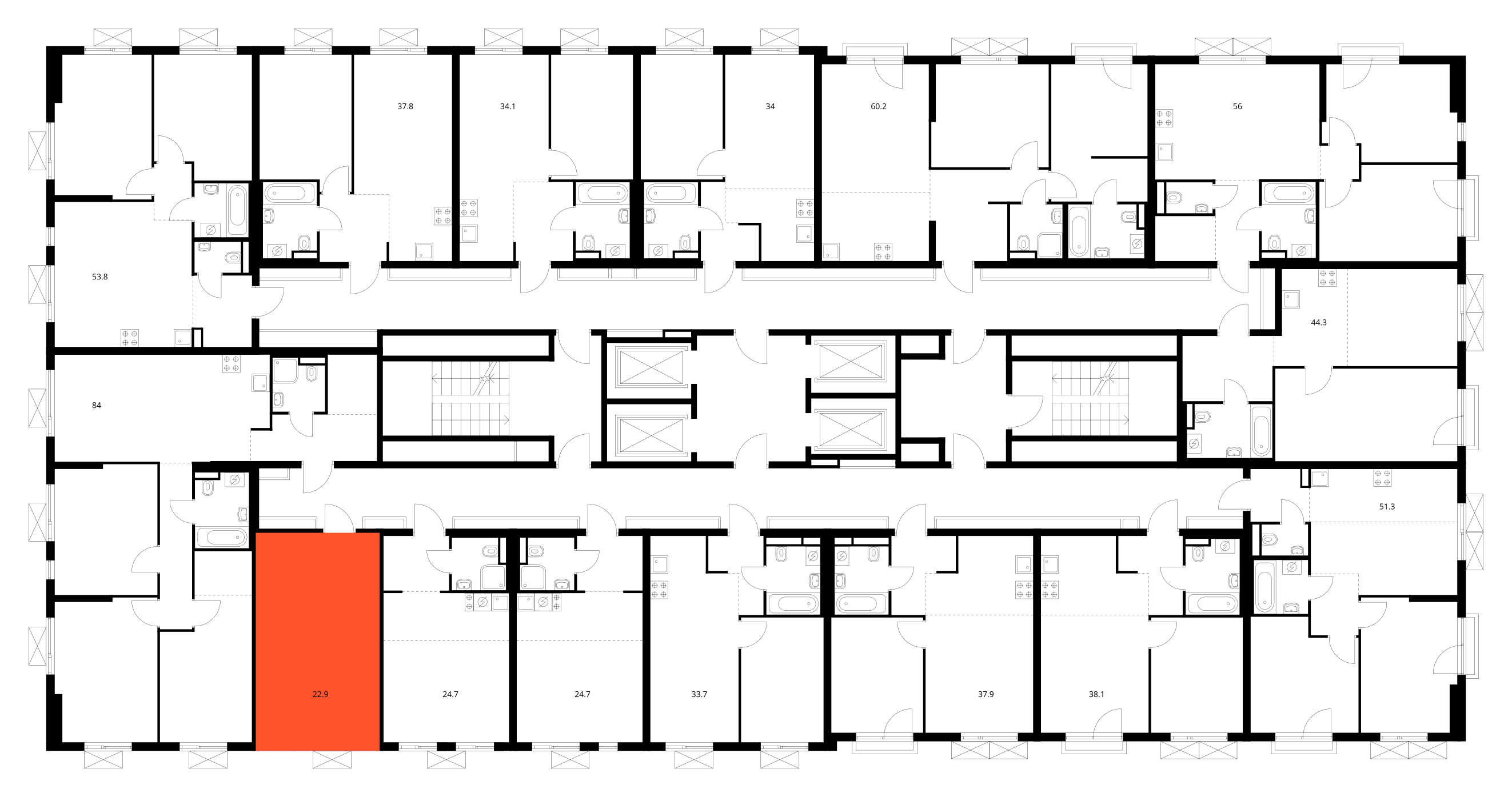 Планировка Студия 3