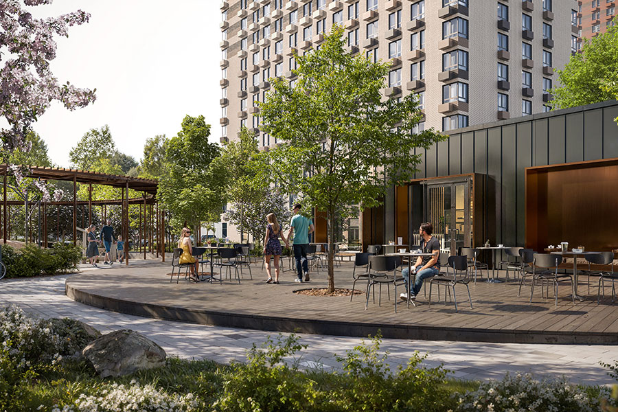 Во «Втором Нагатинском» появится MultiHub с площадкой для йоги и пинг-понгом